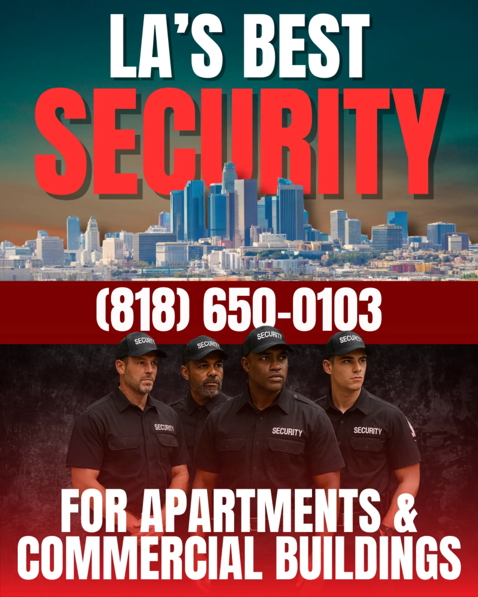 Los Angeles security services ad creative