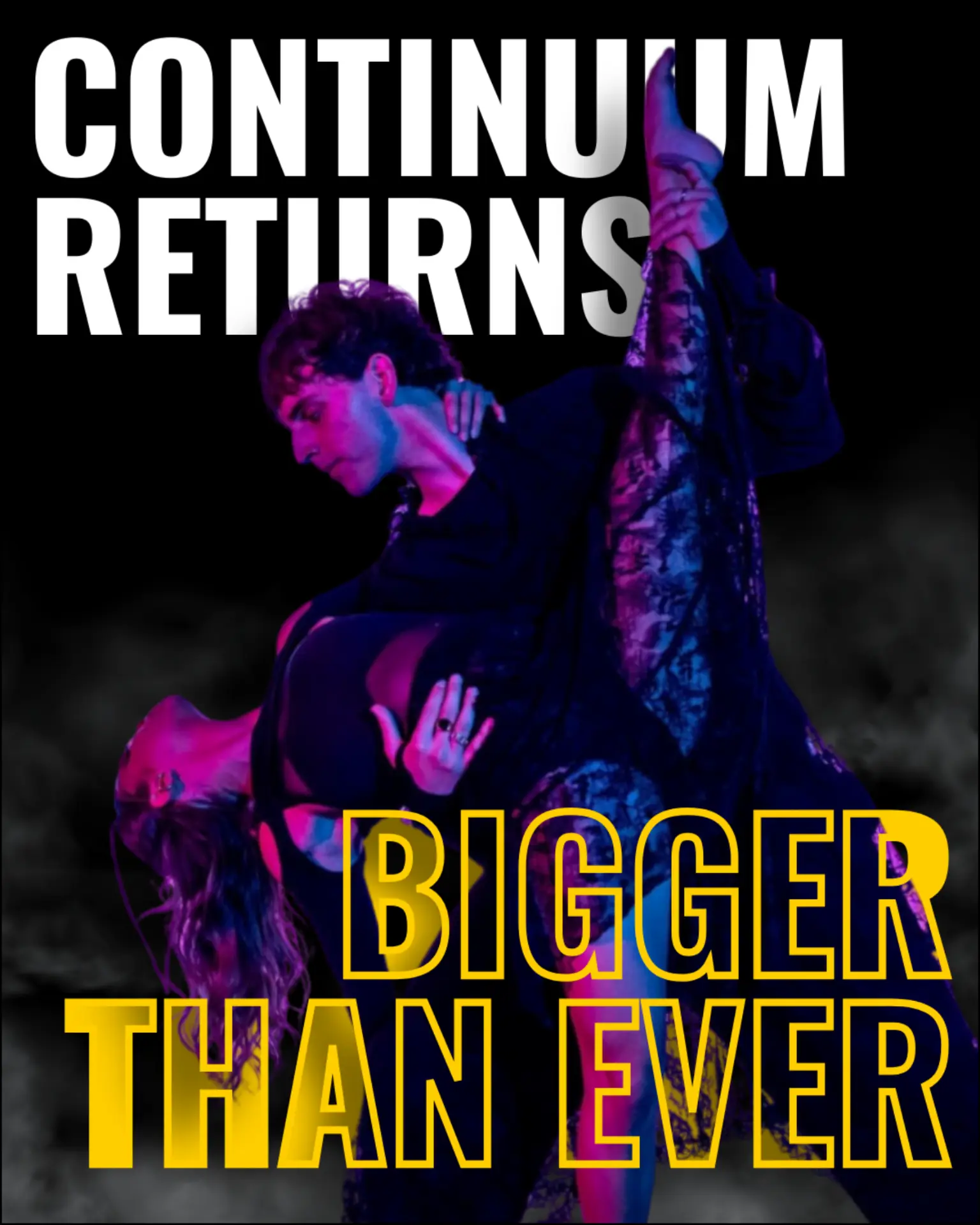 Continuum dance show ad creative