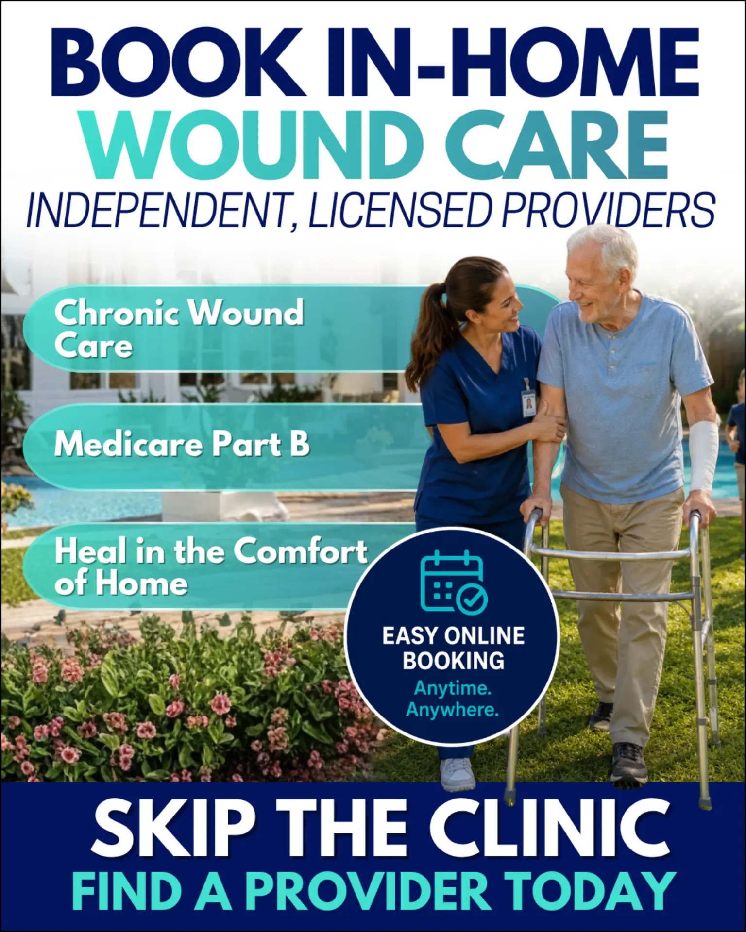 In-home wound care ad creative