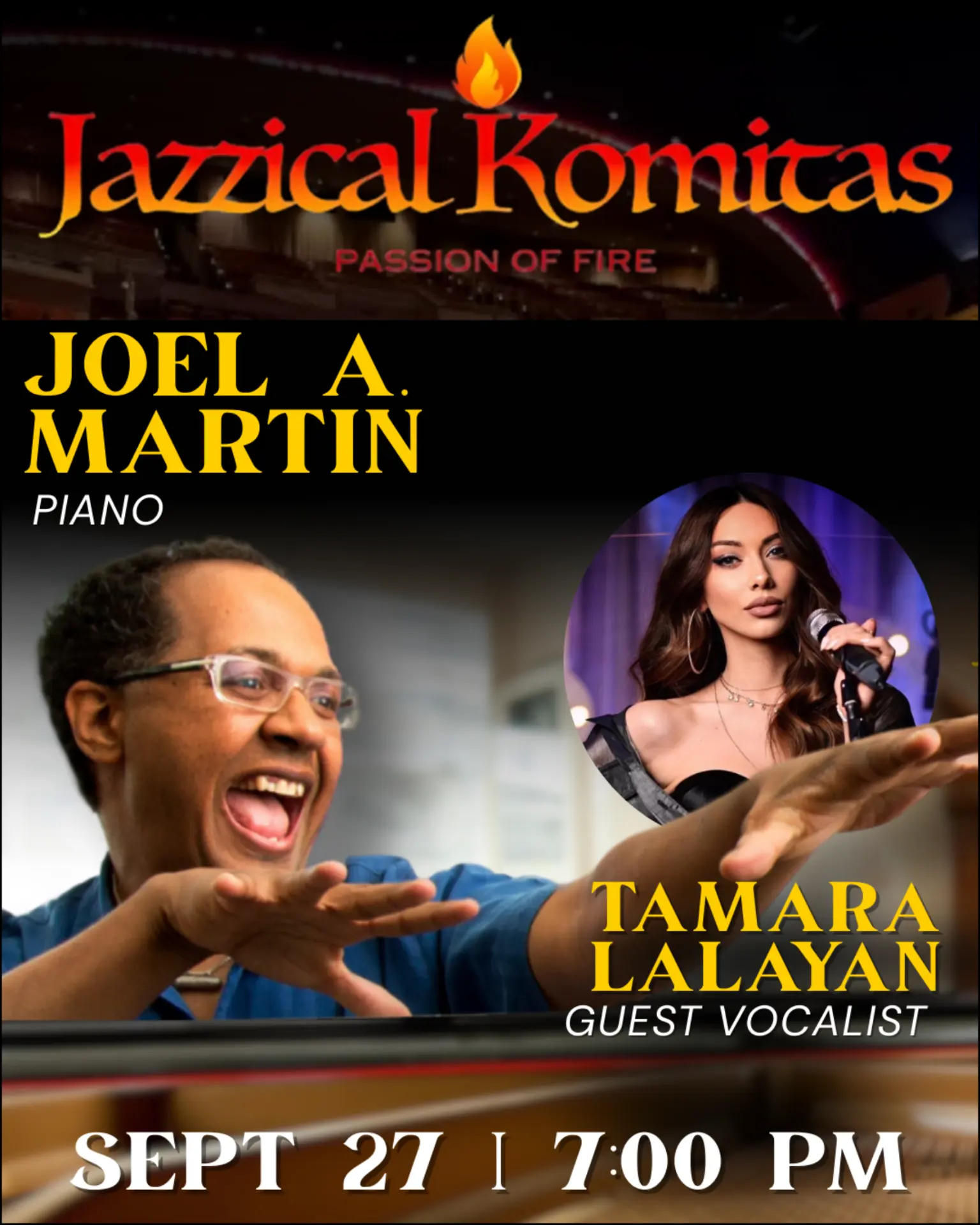 Jazzical Komitas concert ad creative