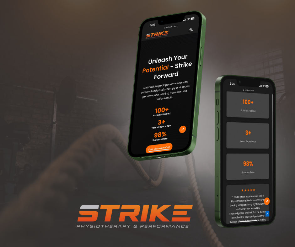 Strike PT website design