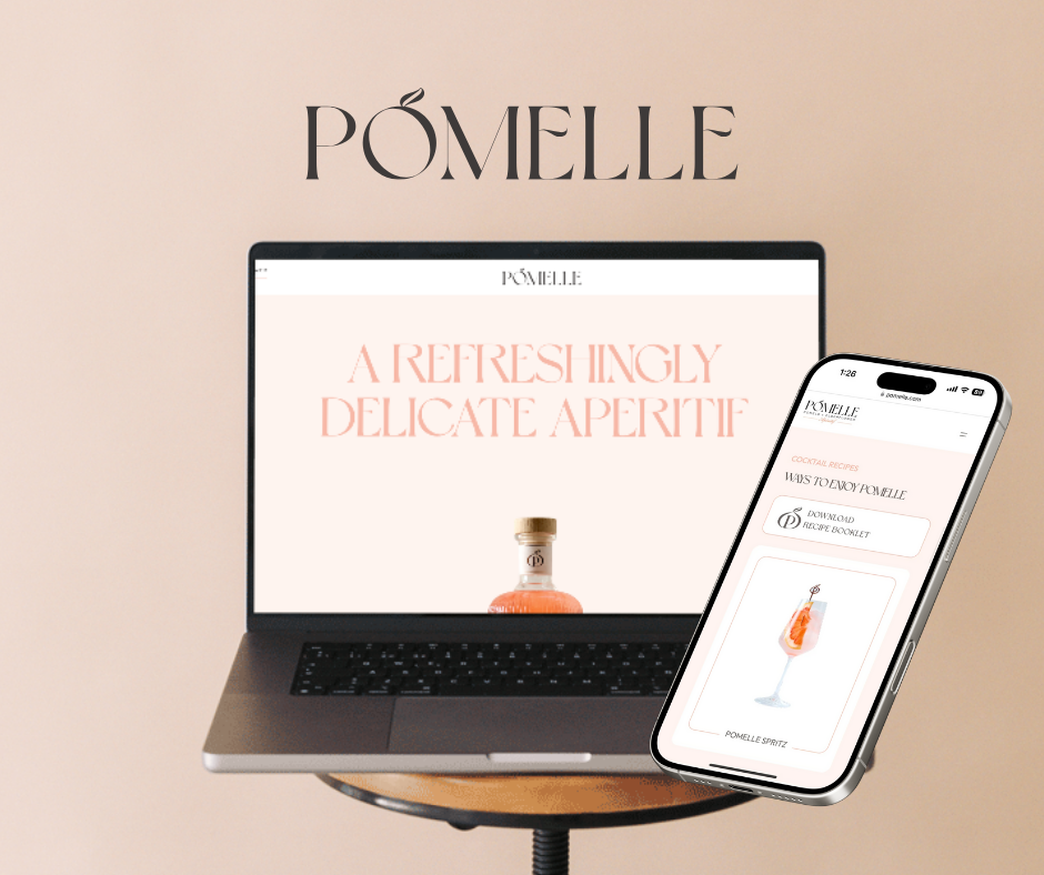 Pomelle website design