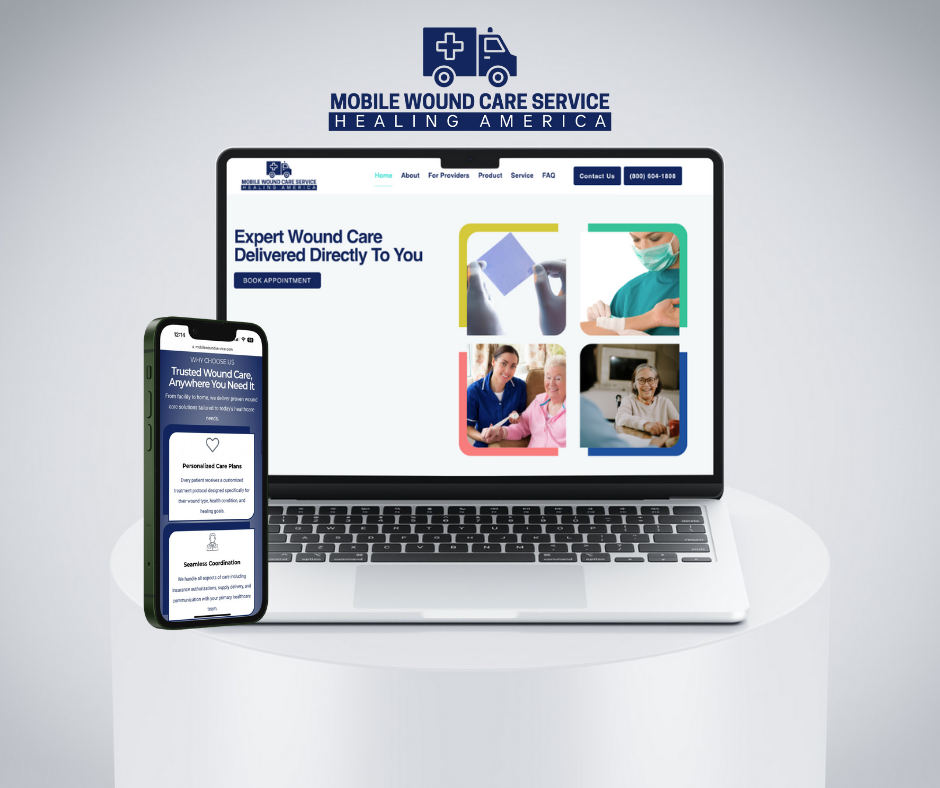 Mobile Wound Care Service website design